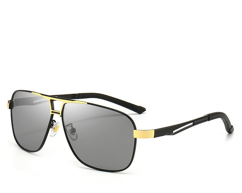 Day And Night Dual-use Color-changing Sunglasses Men's Driving Sunglasses Tide Driver Polarized Sunglasses Wholesale