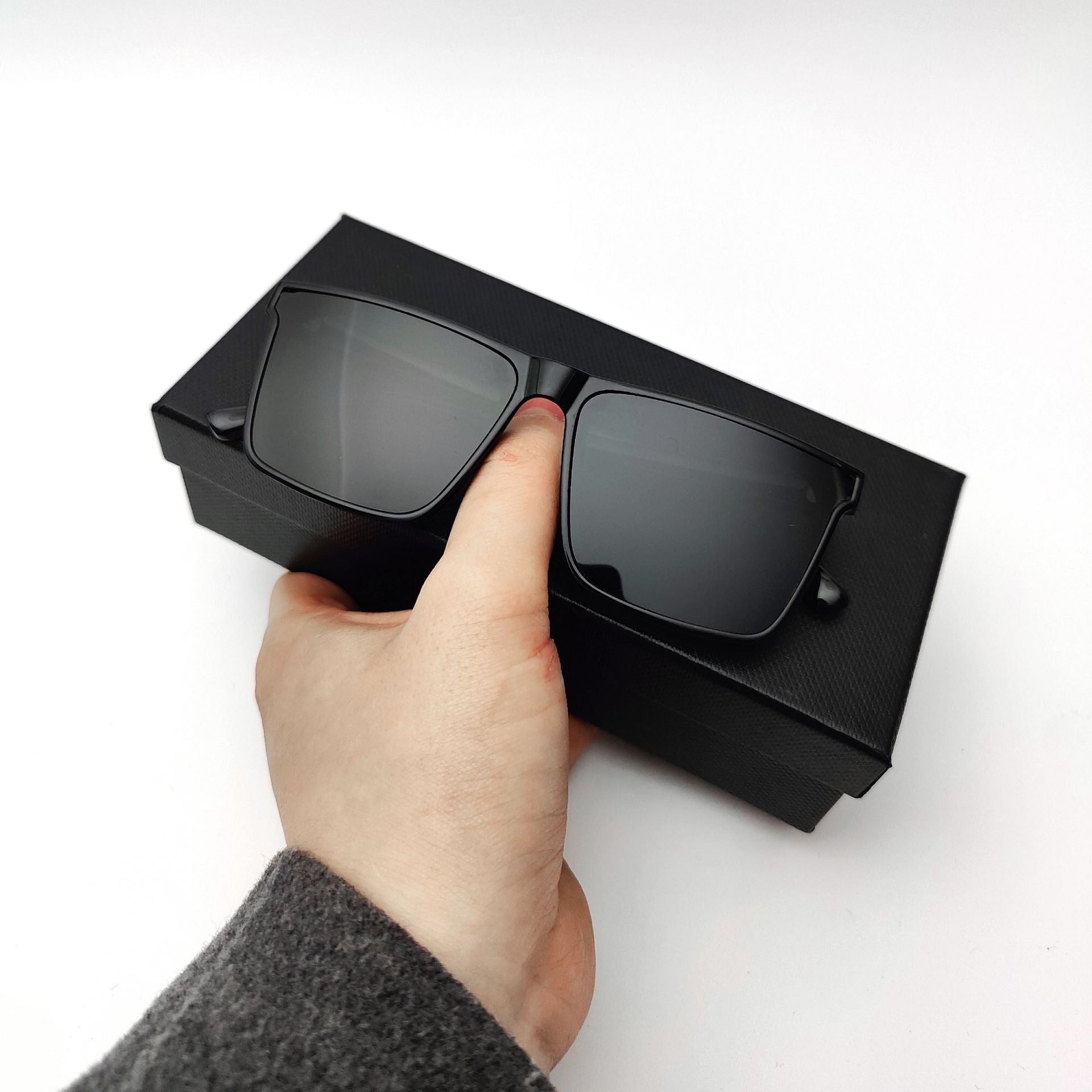 Sunglasses Men's Driving Anti-UV 2024 New Sunglasses Tiktok Internet Popular Same Style Box Fashion Glasses