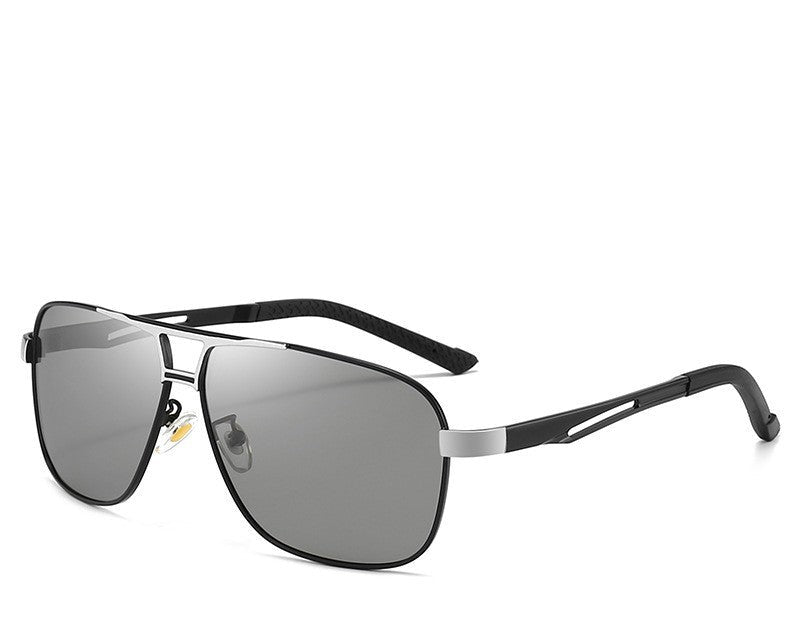 Day And Night Dual-use Color-changing Sunglasses Men's Driving Sunglasses Tide Driver Polarized Sunglasses Wholesale